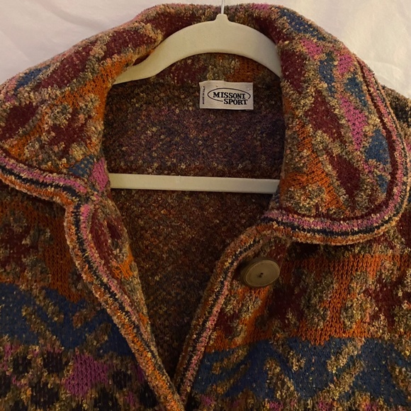 Button front sweater jacket wool blend - Picture 4 of 4